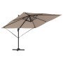 Parasol Roma Taupé 286 x 285 x 265 cm Poliéster y Aluminio