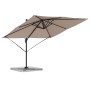Parasol Roma Taupé 286 x 285 x 265 cm Poliéster y Aluminio en Sombrillas | Comprar online en Foro24
