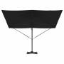 Parasol Roma Negro 286 x 285 x 265 cm Poliéster y Aluminio