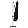 Parasol Roma Negro 286 x 285 x 265 cm Poliéster y Aluminio