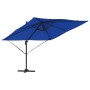 Parasol Roma Azul 286 x 285 x 265 cm Poliéster y Aluminio