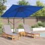 Parasol Roma Azul 286 x 285 x 265 cm Poliéster y Aluminio