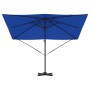 Parasol Roma Azul 286 x 285 x 265 cm Poliéster y Aluminio