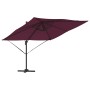 Parasol Roma Rojo 286 x 285 x 265 cm Poliéster y Aluminio
