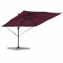 Parasol Roma Rojo 286 x 285 x 265 cm Poliéster y Aluminio