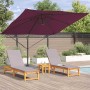 Parasol Roma Rojo 286 x 285 x 265 cm Poliéster y Aluminio