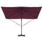 Parasol Roma Rojo 286 x 285 x 265 cm Poliéster y Aluminio