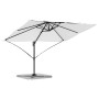 Parasol Roma de Brazo Lateral Beige y Negro 352 x 251 x 260 cm