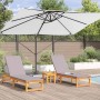 Parasol Roma de Brazo Lateral Beige y Negro 352 x 251 x 260 cm