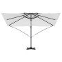 Parasol Roma de Brazo Lateral Beige y Negro 352 x 251 x 260 cm