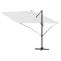 Parasol Roma de Brazo Lateral Beige y Negro 352 x 251 x 260 cm