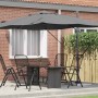 Parasol Roma de Brazo Lateral Antracita y Negro