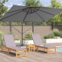 Parasol Roma de Brazo Lateral Antracita y Negro