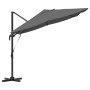 Parasol Roma de Brazo Lateral Antracita y Negro