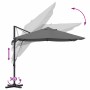 Parasol Roma de Brazo Lateral Antracita y Negro