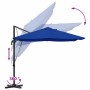 Parasol Roma de Brazo Lateral Azul y Negro 352 x 251 x 260 cm