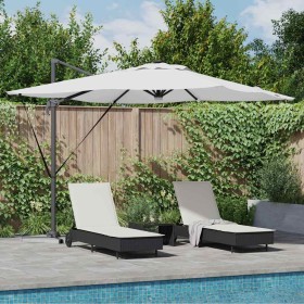 Parasol Roma Beige 286 x 285 x 270 cm Aluminio y poliéster