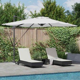 Parasol Roma Beige 286 x 285 x 270 cm Aluminio y poliéster