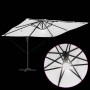 Parasol Roma Beige 286 x 285 x 270 cm Aluminio y poliéster