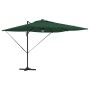 Parasol Roma Verde 286 x 285 x 270 cm Aluminio y poliéster
