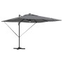 Parasol Roma Antracita 286 x 285 x 270 cm Aluminio y poliéster