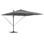 Parasol Roma Antracita 286 x 285 x 270 cm Aluminio y poliéster