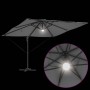 Parasol Roma Antracita 286 x 285 x 270 cm Aluminio y poliéster