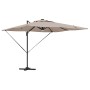 Parasol Roma Taupé 286 x 285 x 270 cm Aluminio y poliéster