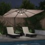 Parasol Roma Taupé 286 x 285 x 270 cm Aluminio y poliéster