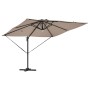 Parasol Roma Taupé 286 x 285 x 270 cm Aluminio y poliéster