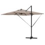 Parasol Roma Taupé 286 x 285 x 270 cm Aluminio y poliéster