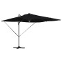 Parasol Roma Negro 286 x 285 x 270 cm Aluminio y poliéster