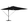 Parasol Roma Negro 286 x 285 x 270 cm Aluminio y poliéster