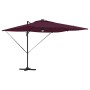 Parasol Roma Rojo 286 x 285 x 270 cm Aluminio y poliéster