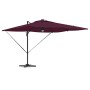 Parasol Roma Rojo 286 x 285 x 270 cm Aluminio y poliéster
