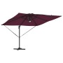 Parasol Roma Rojo 286 x 285 x 270 cm Aluminio y poliéster