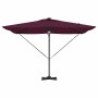 Parasol Roma Rojo 286 x 285 x 270 cm Aluminio y poliéster