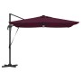 Parasol Roma Rojo 286 x 285 x 270 cm Aluminio y poliéster