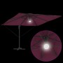 Parasol Roma Rojo 286 x 285 x 270 cm Aluminio y poliéster