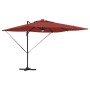 Parasol Roma Rojo 286 x 285 x 270 cm Aluminio y poliéster