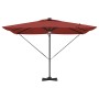 Parasol Roma Rojo 286 x 285 x 270 cm Aluminio y poliéster