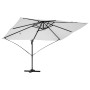 Parasol Roma de Brazo Lateral Beige y Negro 352 x 251 x 265 cm