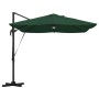 Parasol Roma de Brazo Lateral Verde y Negro 352 x 251 x 265 cm