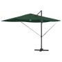 Parasol Roma de Brazo Lateral Verde y Negro 352 x 251 x 265 cm