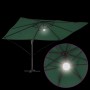 Parasol Roma de Brazo Lateral Verde y Negro 352 x 251 x 265 cm