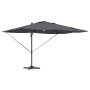 Parasol Roma de Brazo Lateral Antracita y Negro