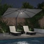 Parasol Roma de Brazo Lateral Antracita y Negro