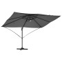 Parasol Roma de Brazo Lateral Antracita y Negro