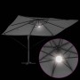 Parasol Roma de Brazo Lateral Antracita y Negro