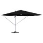 Parasol Roma de Brazo Lateral Negro y Negro 352 x 251 x 265 cm